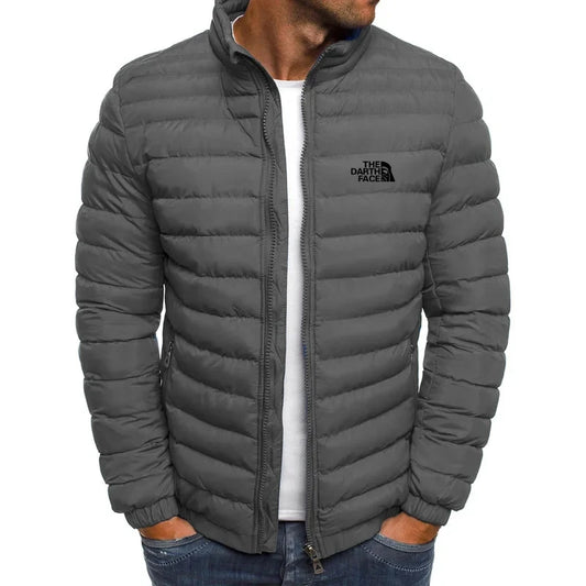 Men's Stand up Collar Zipper Puffer Jacket