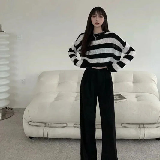 Korean Vintage Style Oversized Sweater