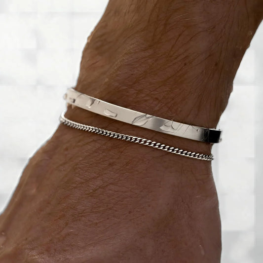 3mm Stainless Steel Adjustable Chain Bracelet