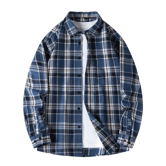 Mens Plaid Oversized Flannel Shirt