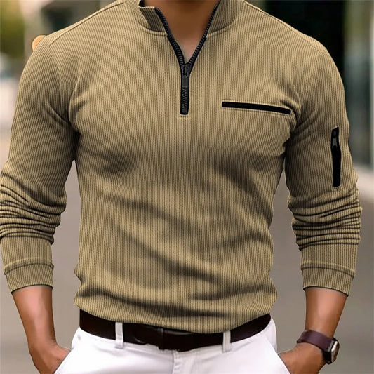 Men's Quarter Zip Polo
